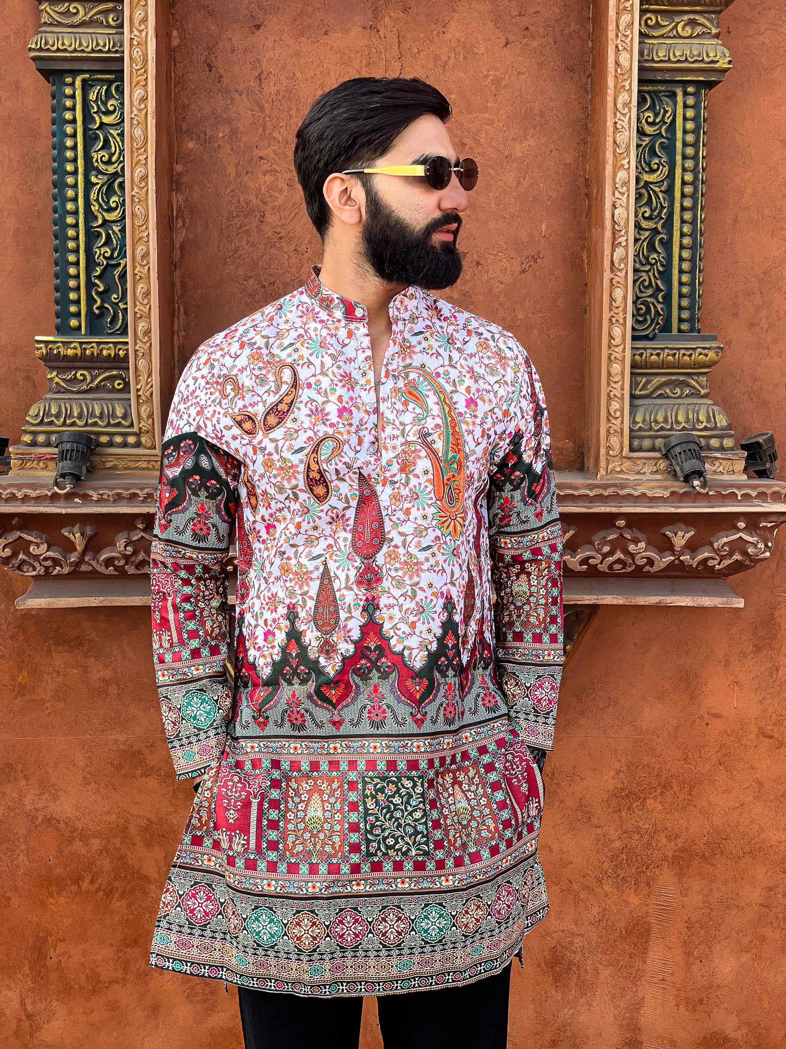 RANGMAHAL HERITAGE KURTA  WHITE PANTS