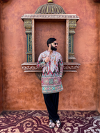 RANGMAHAL HERITAGE KURTA  WHITE PANTS