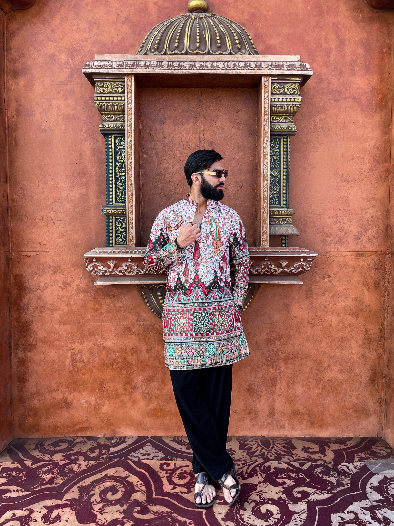 RANGMAHAL HERITAGE KURTA  WHITE PANTS