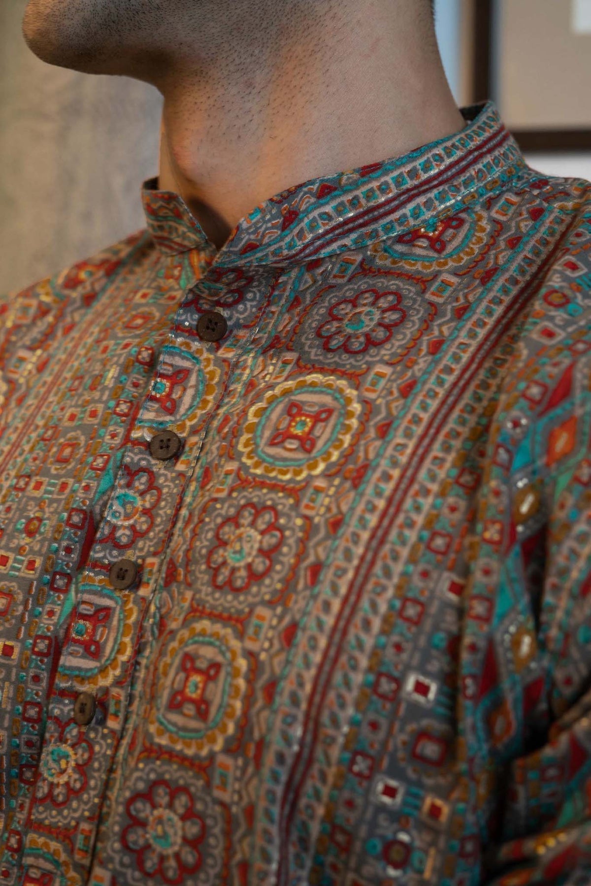 THE MUSLIN MULTICOLOR PRINT LONG KURTA