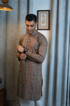 THE MUSLIN MULTICOLOR PRINT LONG KURTA