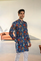 JUAL ELEPHANT BLUE GANGANAGRY KURTA FOR MEN
